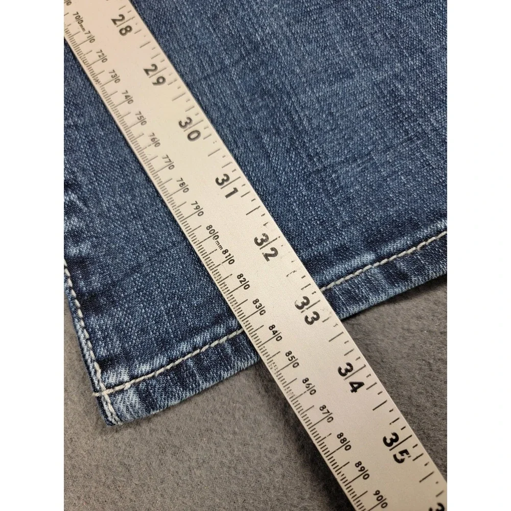 Rock & Roll Cowgirl Jeans Womens 28 Blue Bootcut‎ Mid Rise Stretch Western Denim - Picture 3 of 15